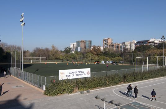 Instal·lacions Riu Turia, Camp de Futbol Pont de l’Exposició (Tram VIII)