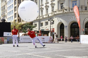 Pilota Valenciana en la Plaza del Ayuntamiento.