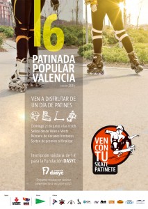 Cartel de la 16 Patinada Popular Valencia