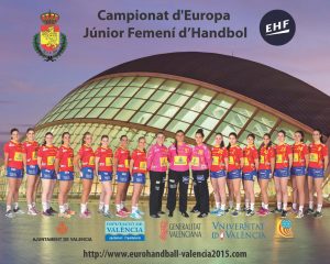 Cartel del Campeonato Europeo de Balonmano Junior Femenino