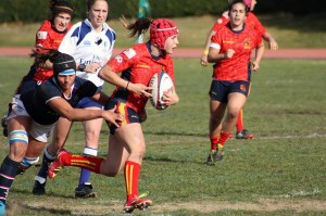 Teresa Bueso, del CAU Rugby Valencia seleccionada por la selección española femenina de seven para disputar la IRB Women´s Sevens Series de Sao Paulo