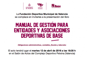 Nuevo manual de la Fundación Deportiva Municipal para ayudar a la gestión de clubes y asociaciones