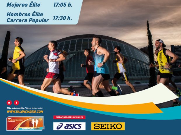 El Campeonato del Mundo de Media Maratón hace oficial su hora de salida en la Ciudad de las Ciencias