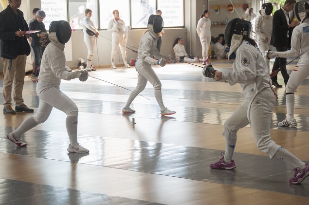 El Poliesportiu de Benimaclet, una de las mejores salas de esgrima de la ciudad de Valencia, acogió la XVIII Torneo Ciudad de Valencia de Espada Femenina.