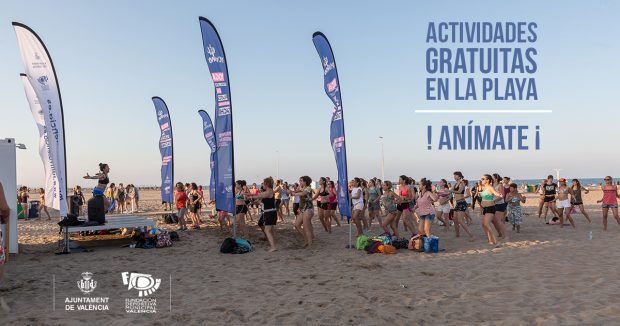 Haz deporte con nosotros en la playa,... ¡y gratis!