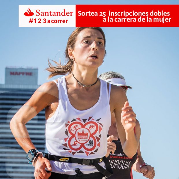 Confusión En el piso insalubre Santander Triathlon Series y Barcelona Triathlon by Santander sortean 25  inscripciones dobles para la Carrera de la Mujer - Fundación Deportiva  Municipal Valencia