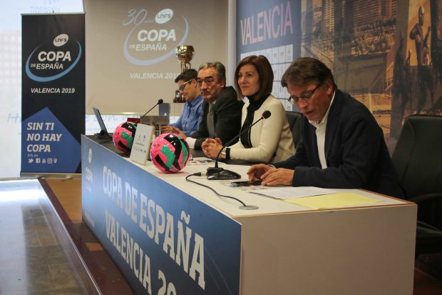 Maite Girau, Josep Miquel Moya, Javier Lozano e Isabel García durante la rueda de prensa