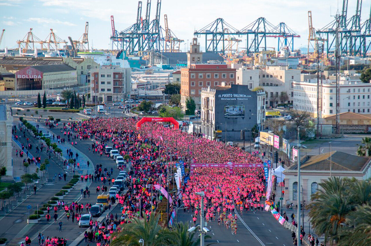 Para la primera Carrera de la Mujer de València habrá disponibles un total de 4.000 dorsales