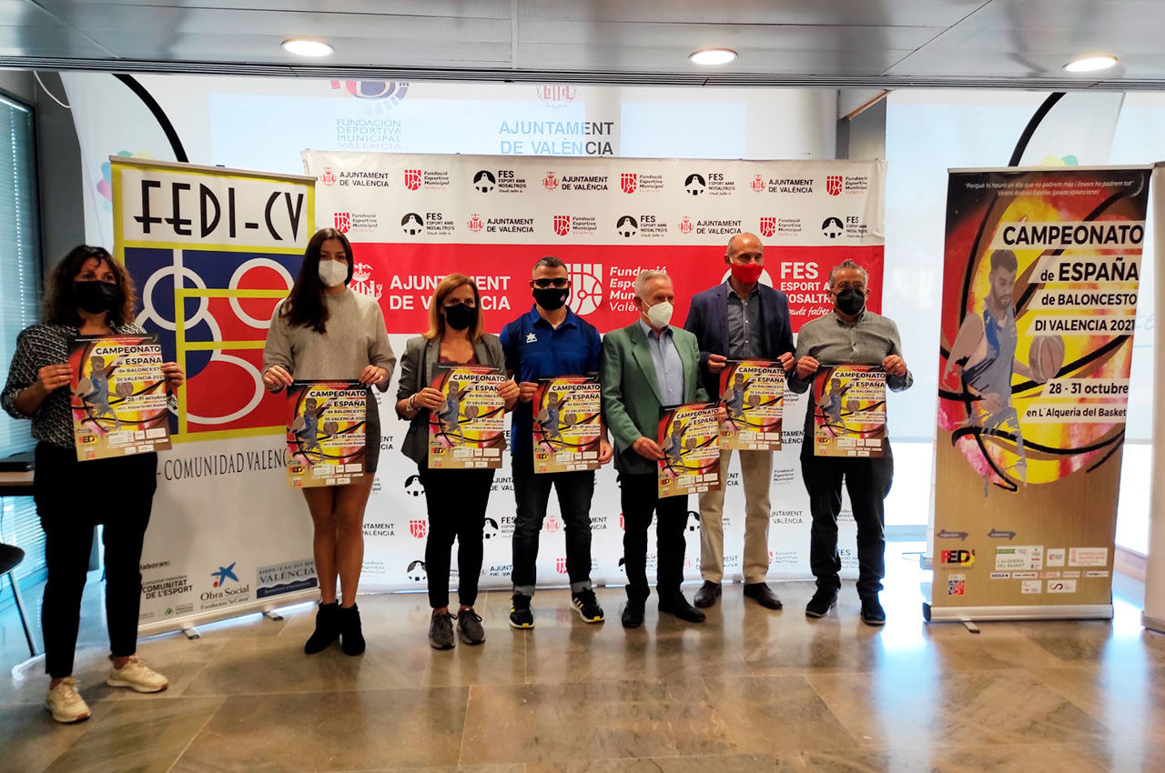València acogerá el Campeonato de España de Baloncesto para personas con diversidad funcional e intelectual. El torneo se llevará a cabo en l’Alqueria del Basket, entre el 28 y 31 de octubre con más de 200 deportistas