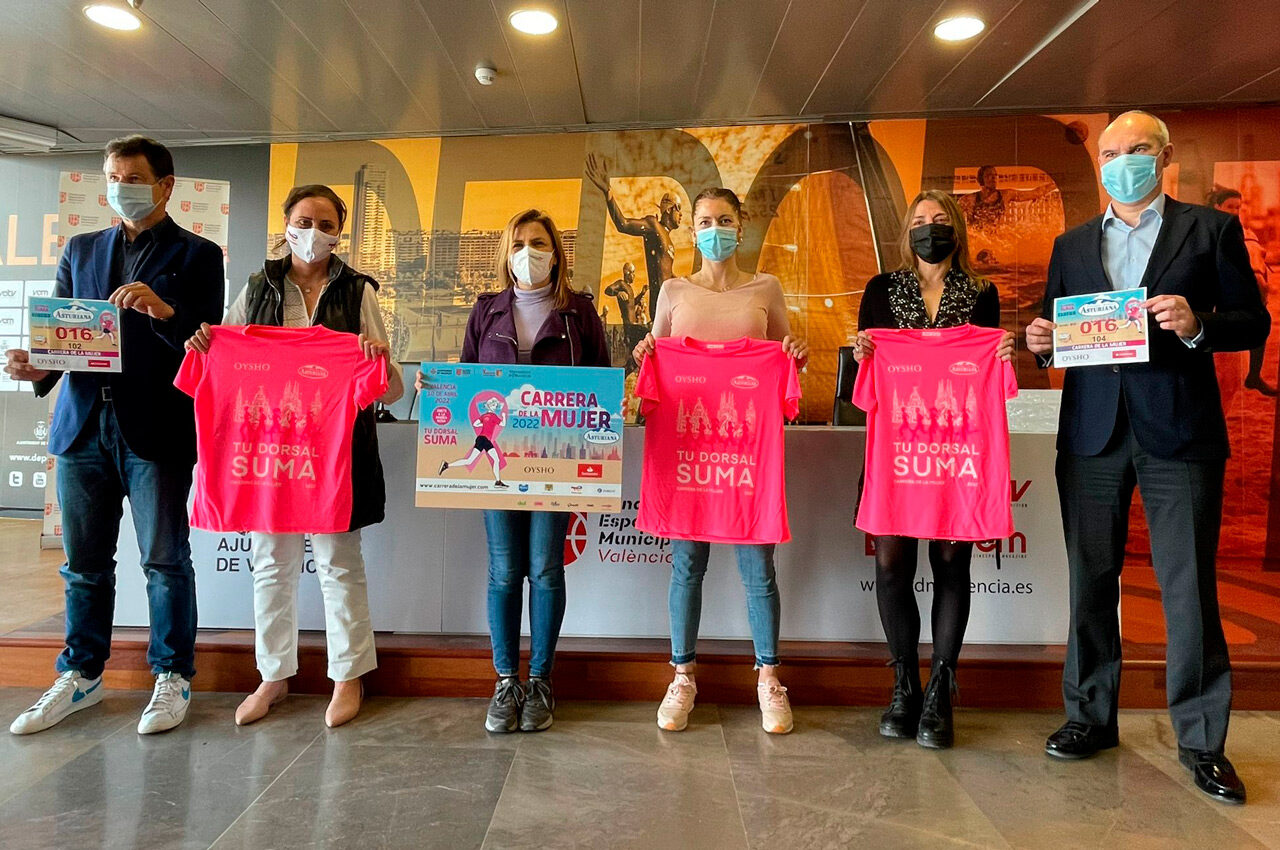 València se prepara para recibir la marea rosa del Circuito de la Carrera de la Mujer