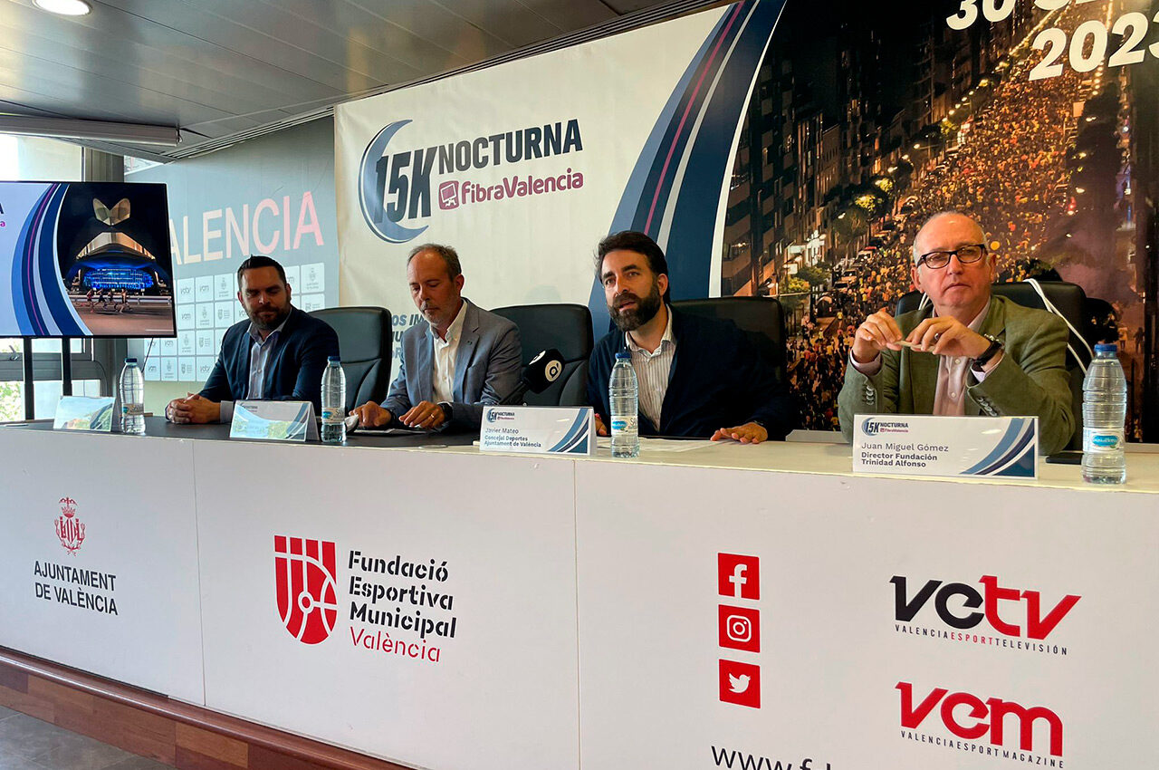 Hui s'ha presentat la desena edició de la 15K Nocturna FibraValencia