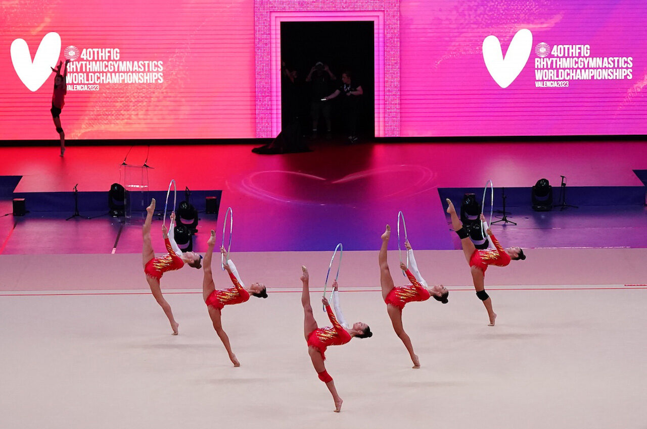 El Campeonato Mundial de Gimnasia Rítmica se celebró del 23 al 27 de agosto en Feria Valencia