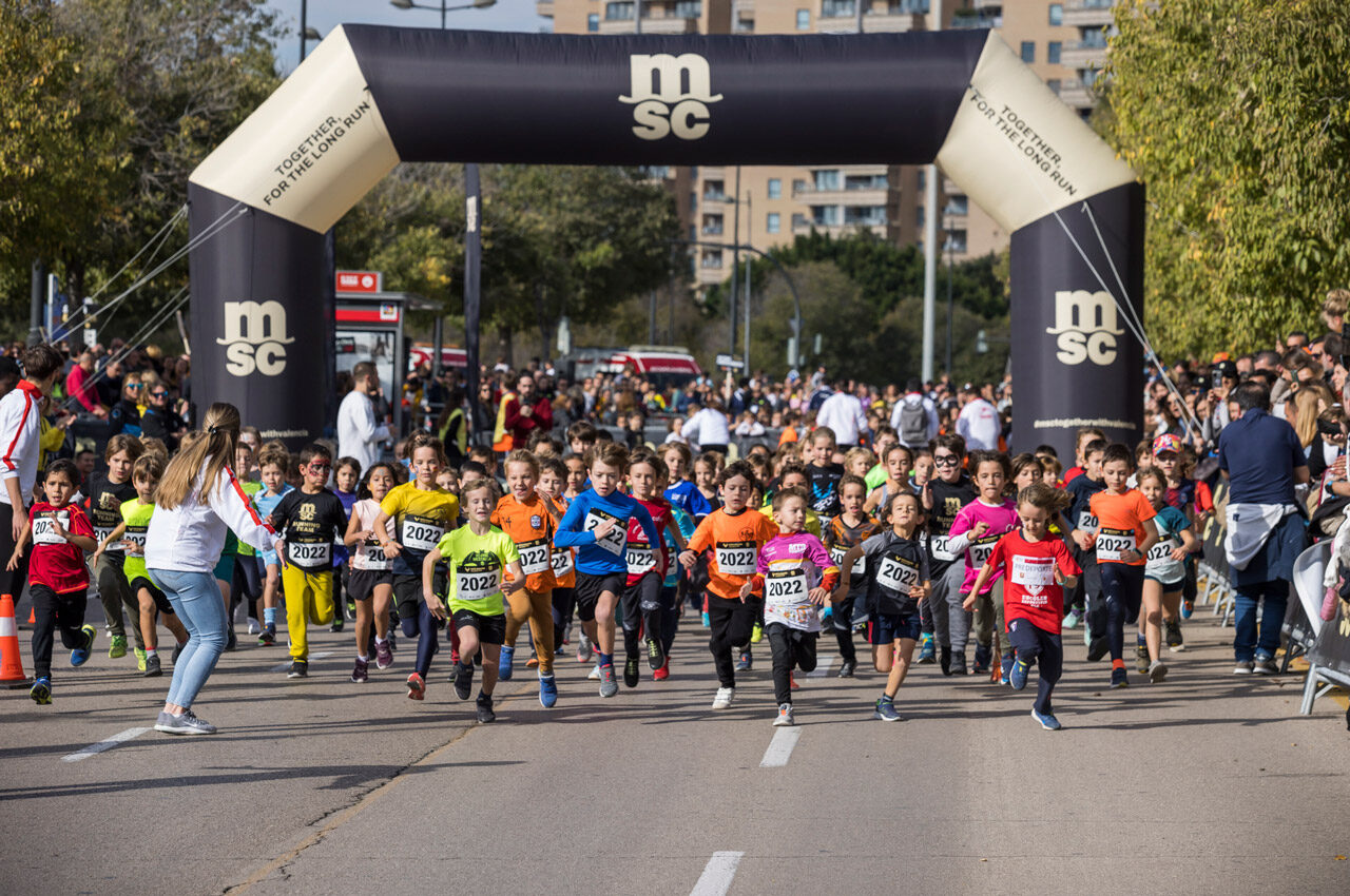 Más de 1000 niños y niñas participarán en el Mini Maratón Valencia MSC