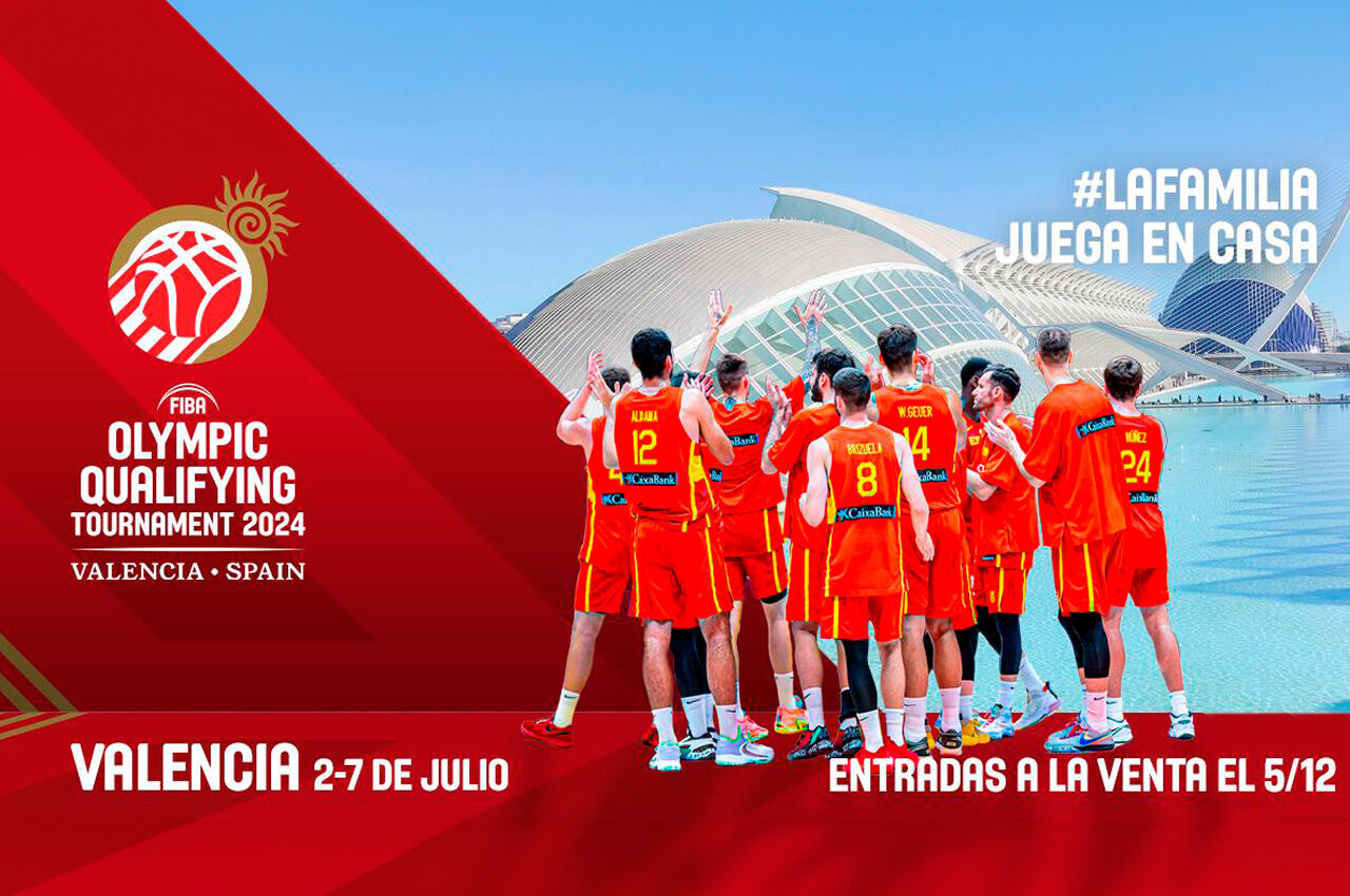 València será sede preolímpica de baloncesto para la clasificación de los Juegos Olímpicos de 2024