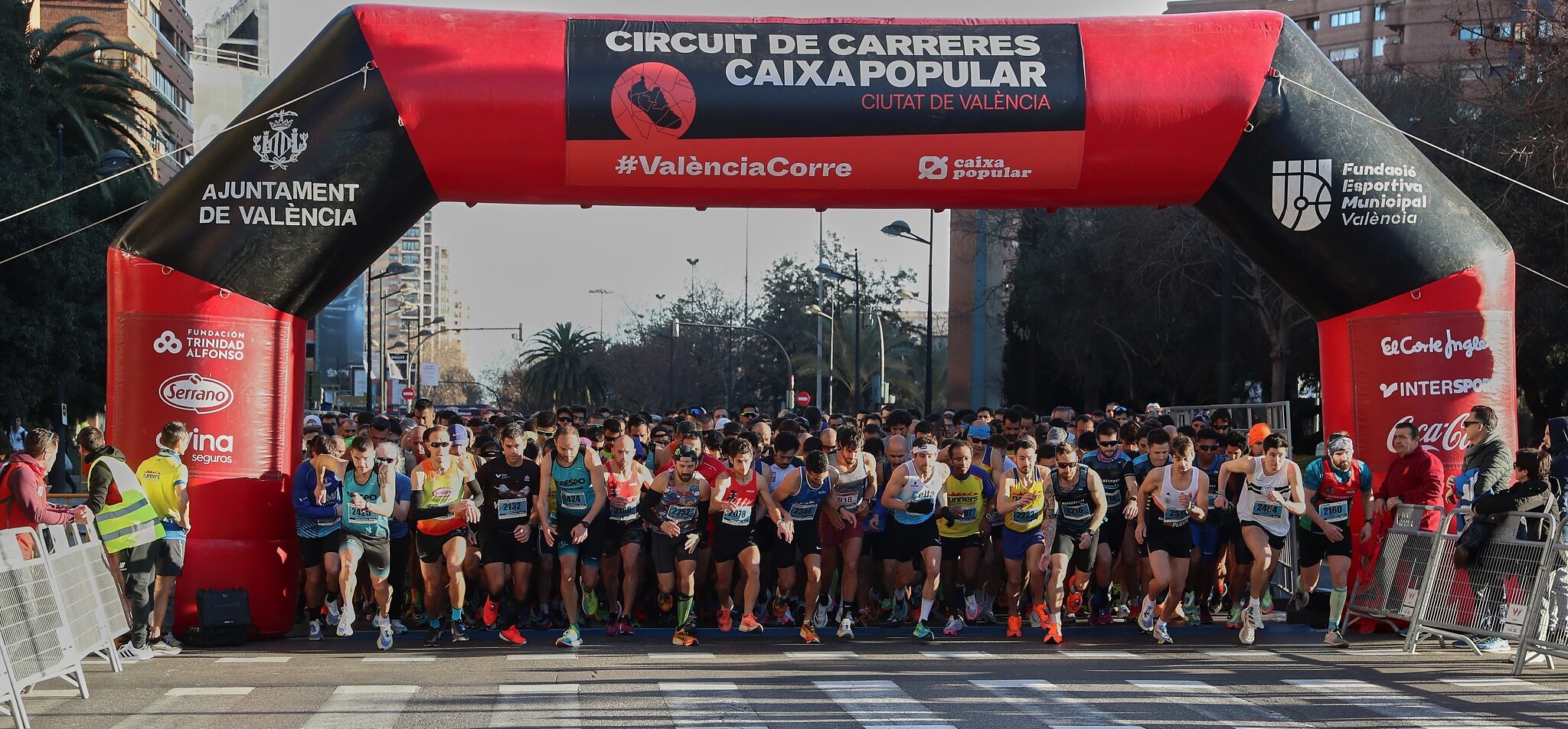 Las calles de Valencia (Patraix, Camins al Grau, El Pla del Real, Campanar, Jesús y Ciutat Vella) serán el trazado de las ocho pruebas del Circuito de Carreras Caixa Popular Ciudad de Valencia 2024.