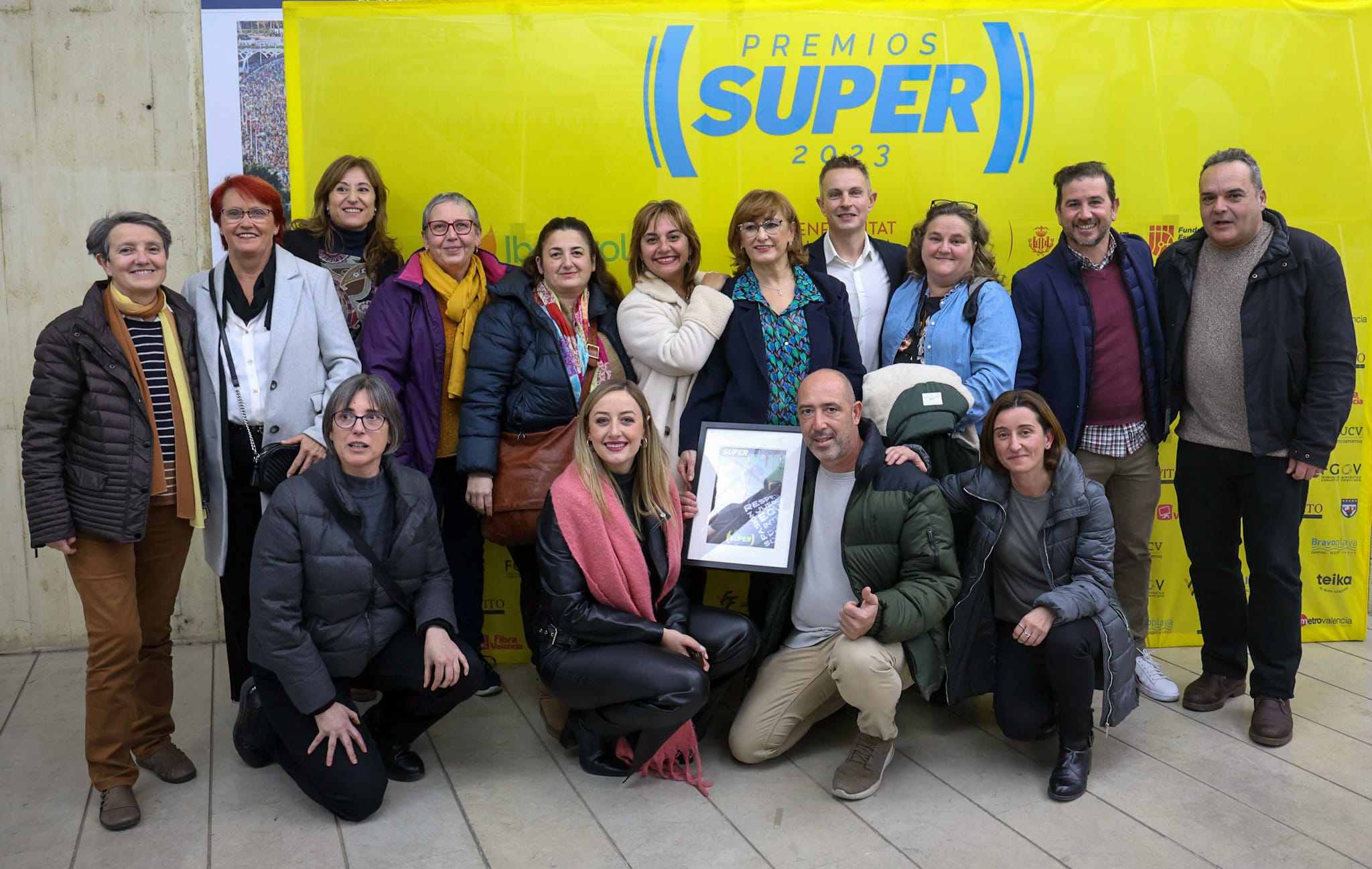 Els treballadors de la Fundació Esportiva Municipal de València van rebre la nit del 18 de desembre en la Gala dels Premis Super 2023.