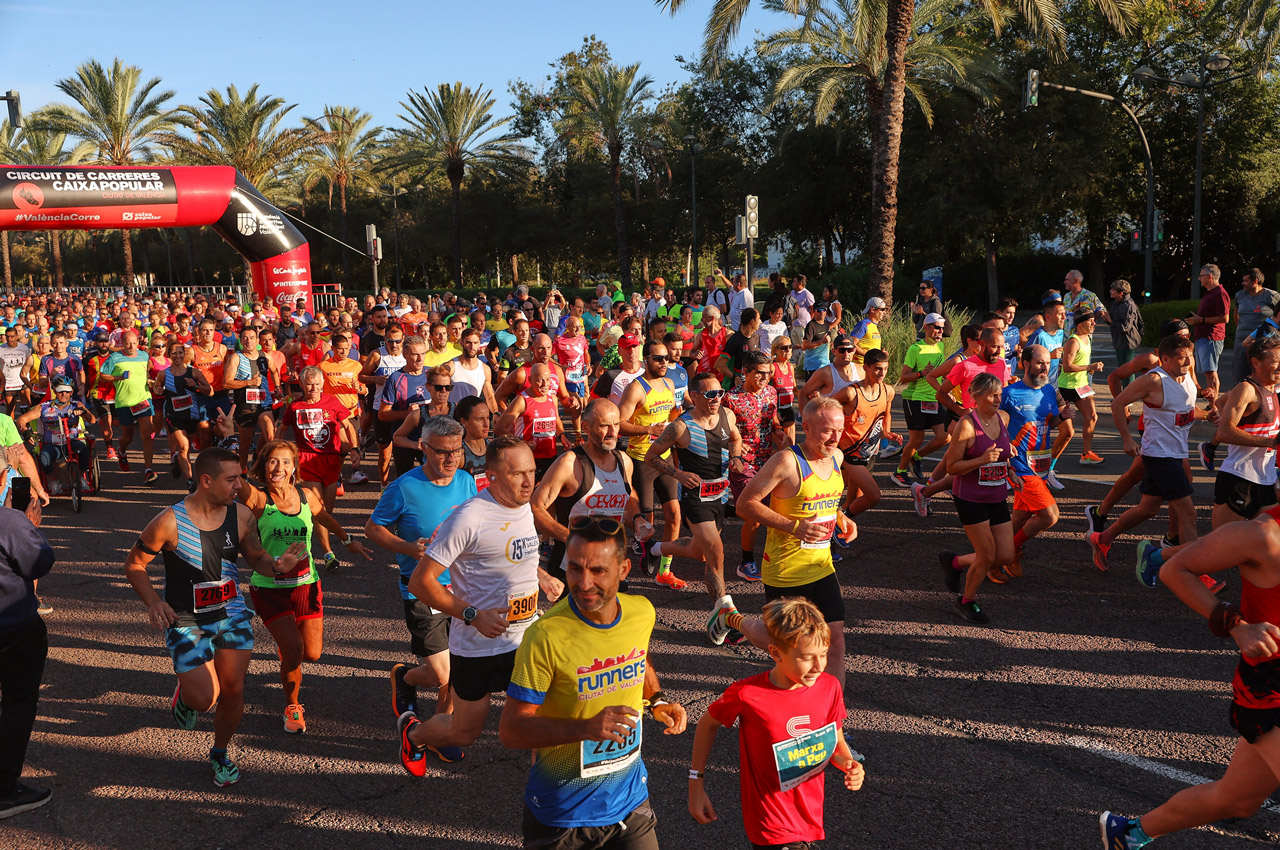 El recorrido por las calles de Valencia será en cada prueba de 5 kilómetros.