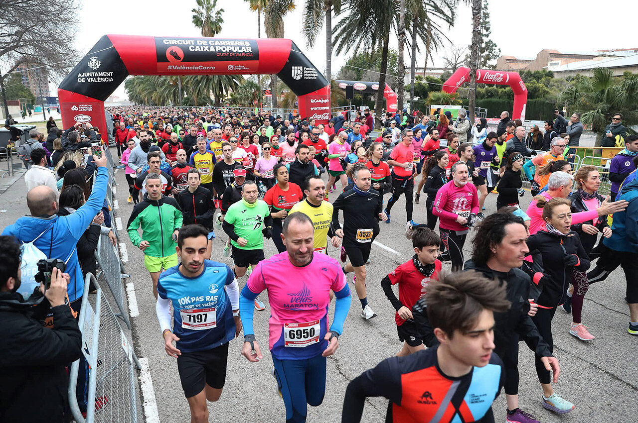 La segunda prueba del Circuit de Carreres Caixa Popular Ciutat de València arrancará a las 9 horas desde la Avenida de Francia