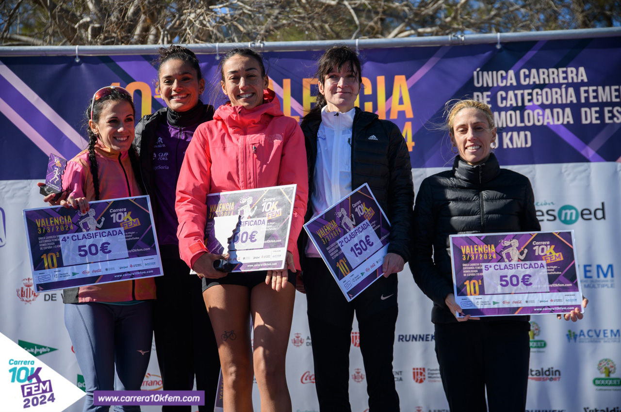 València celebra la victòria de Ghizlane Assou en una 10KFem de rècord