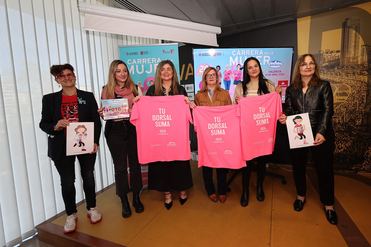 Más de 8.000 corredoras se unirán el 14 de abril a la Marea Rosa de la Carrera de la Mujer de Valencia 