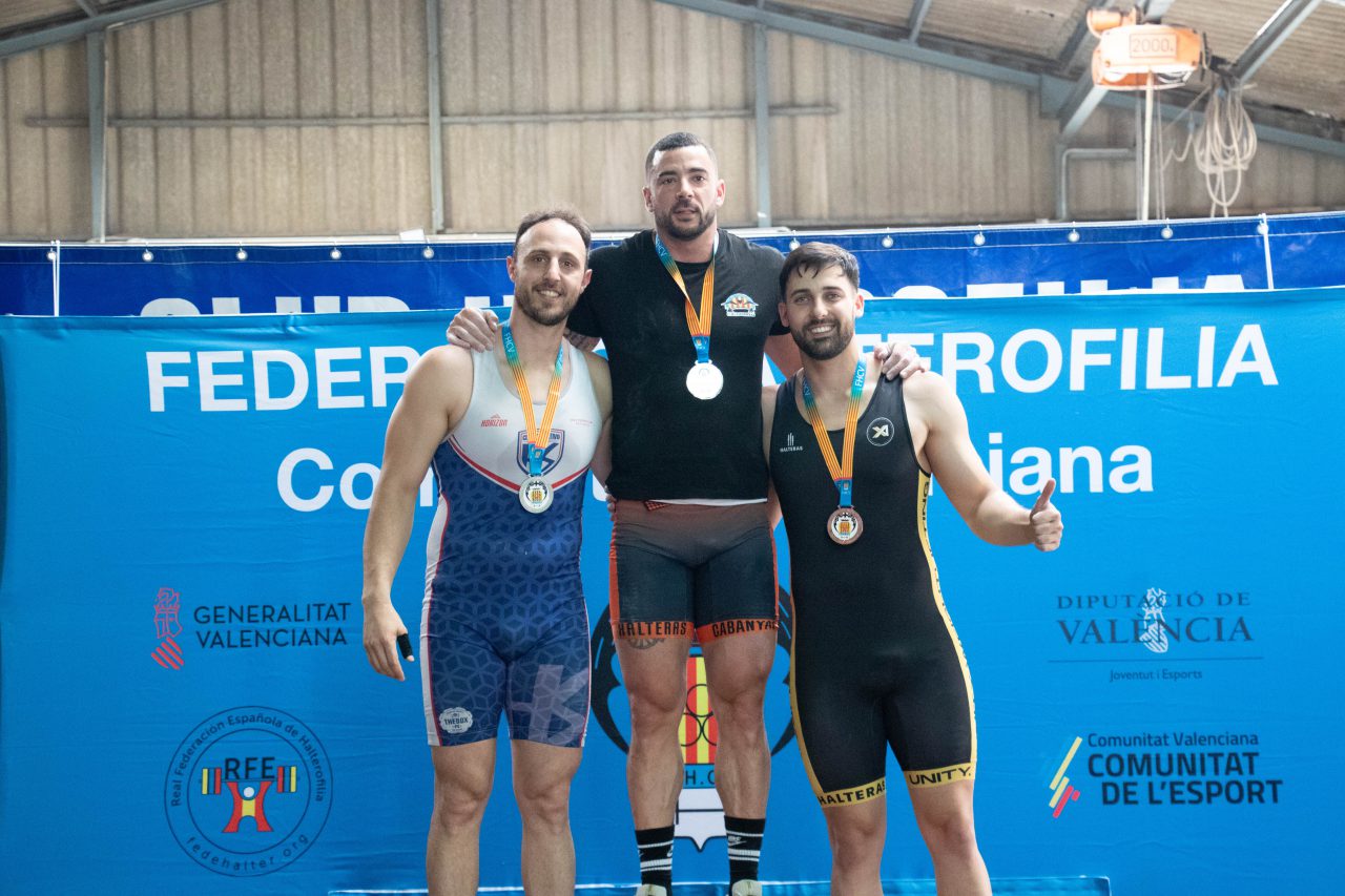 El Club de Halterofilia Cabanyal consigue 3 medallas en el Campeonato Absoluto de la Comunidad Valenciana